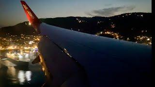 Jet2 Boeing 737-800 HARD landing into skiathos | Maximum reverse thrust | G-JZHV