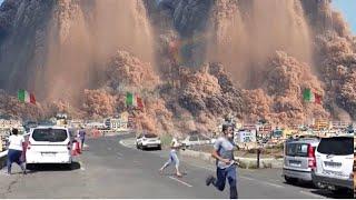 Italy Panic:(Mar 01,2025)Live footage 2nd eruption Etna destro Italy,Sicily and Catania burid in ash