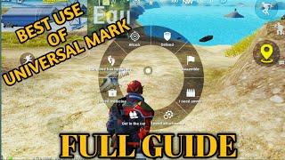 BEST USE OF UNIVERSAL MARK | HOW TO ENABLE UNIVERSAL MARK IN PUBG MOBILE