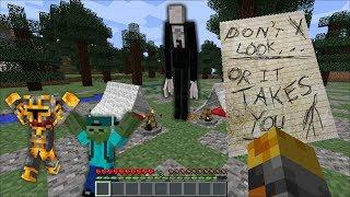 SLENDERMAN APPEARS WHILST MC NAVEED AND MARK FRIENDLY ZOMBIE ARE CAMPING MOD !! Minecraft