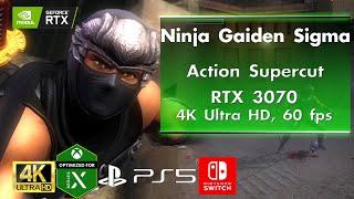 Ninja Gaiden Sigma Action Supercut - RTX 3070, Max Settings, 4K, 60 fps