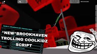 *NEW* Brookhaven Trolling Cool Kid Script Hack | Admin Cmnds Fluxus,Hydrogen,Delta,Arceus X Mobile