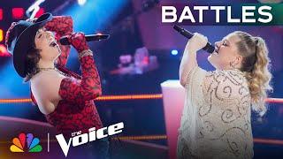 Jackie Romeo and Olivia Rubini's Electrifying Version of "Edge of Seventeen" | The Voice Battles