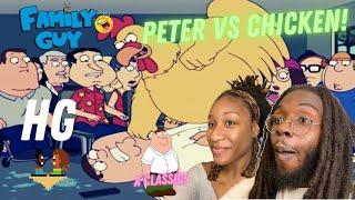 FAMILY GUY PETER VS CHICKEN! | MY WIFES FIRST REACTION!!