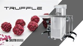 TRUFFLE - Chocolate truffle enrobing machine in two sections by Selmi