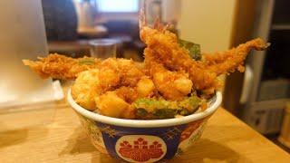 TOKYO - UNBELIEVABLY MASSIVE TEMPURA BOWL #JAPANTRAVELGUIDE