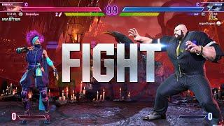 Street Fighter 6  BananaUyuu (Kimberly) Vs Snake Eyez (Rank #1 Zangief) SF6 High Level Matches!