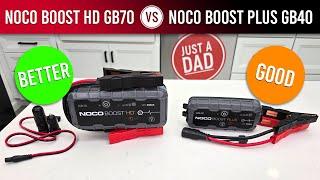 NOCO Boost HD GB70 2000A vs NOCO Boost Plus GB40 1000A Battery Jump Starter COMPARISON