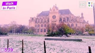 Snow in Paris, November 2024 | Paris Walking Tour