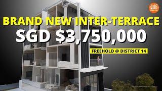 Singapore Landed Property Home Tour - Brand New Freehold Inter-Terrace @ District 14 Guillemard Road