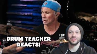 Drum Teacher Reacts!! Chad Smith - The Kill Blind Take