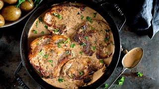 Quick & Easy Autumn Comfort Food | Pork Chops with Creamy Mustard Sauce