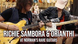 Richie Sambora and Orianthi visits Norman's Rare Guitars