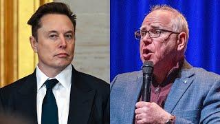 Tesla stocks surge after Tim Walz’s ‘deranged’ rant about Elon Musk