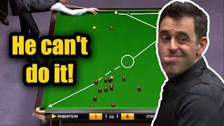 Everyone applauded and shouted! O'Sullivan vs Robertson - The Masters 2017