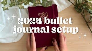 starting a new bullet journal!  2024 bullet journal setup