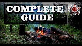 Siberian Log Fire: Most Efficient Camp And Survival Fire
