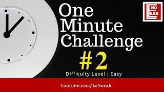 One Minute Challenge # 2 | Who is behind it ? | Difficulty level - Easy | LeNorah