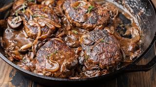 Salisbury Steak - The Insanely Delicious Inexpensive "Steak" Dinner