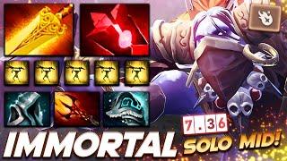 Witch Doctor Immortal Solo Mid - Dota 2 Pro Gameplay [Watch & Learn]