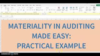 WHAT IS AUDIT MATERIALITY? - Overall Materiality vs Performance Materiality