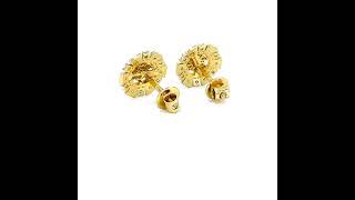 Flowret diamond stud earrings by Vijay Lakshmi Jewellers