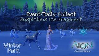 AION. Winter Park. Event/Daily: Collect Suspicious Ice Fragment