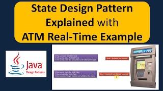 State Design Pattern Explained with ATM Real-Time Example