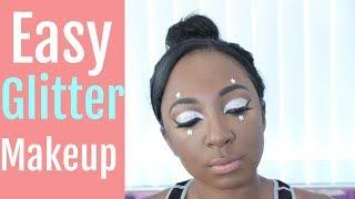 Easy Silver Glitter Makeup Tutorial | NikkiBeautyBliss