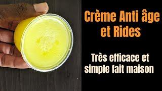 Crème Anti Âge et Rides très efficaces fait maison étape par étape .