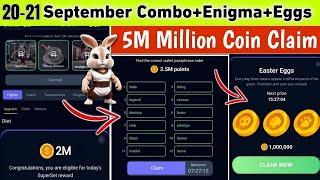 20 September rocky rabbit combo today | rocky rabbit enigma today| rocky rabbit today easter eggs