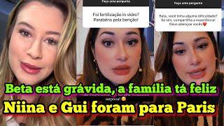 família Santina Beta está grávida vai ser mamãe, ela respondeu e tirou dúvidas, Niina e Gui estão..