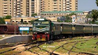 Pak business express arrival karachi cantt railway station  #station #train #arrival