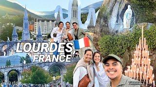 OUR FIRST TIME IN LOURDES, FRANCE | VISITING THE GROTTO | HOTEL, CHAPELS, & MORE