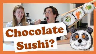 Weird Sushi Fillings - Jessi and Will Eats