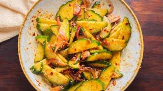 Spicy Cucumber Salad | 5-Minutes Cucumber Side Dish