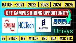 HCLTech OFF CAMPUS DRIVE FOR 2024 BATCH | OFF CAMPUS DRIVE FOR 2025 BATCH | OFF CAMPUS DRIVE