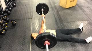 Barbell Floor Press (Chest Exercise)