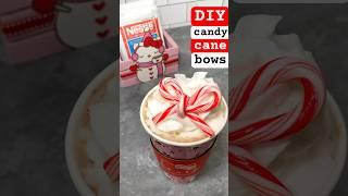 How to make Candy Cane Bows ️️ #christmascrafts #christmasrecipe #holidaywithyoutube