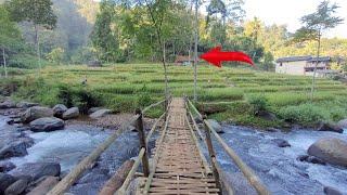 Warung Pojok Tengah Sawah Di Dekat Sungai Yang Selalu Ramai Pengunjung, Pedesaan Sumedang Jawabarat