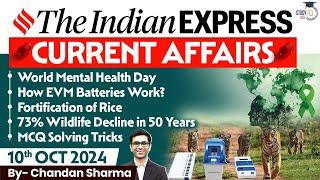 The Indian Express Newspaper Analysis | 10 Oct 2024 | Daily Newspaper Analysis | Current Affairs