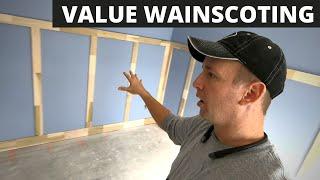 Fast Efficient Wainscoting - Value Engineered Wainscoting Details