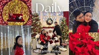 DAILY VLOGS: Productive day + Visited Glow Christmas Village + ||  Wander Pearl