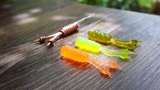Making silicone baits with copper wire