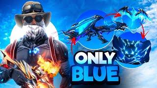 Free Fire But Everything Blue Challenge in Solo Vs Squad HAKAI TV