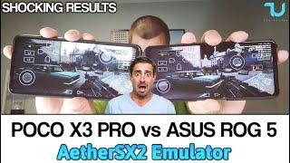 AetherSX2 $250 vs $1000 smartphone comparison! Poco X3 Pro kills ROG 5 in PS2 Emulation? SD 888/860