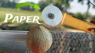 Paper VS Coconut || क्या कागज नारियल को काट पायेगा?  Science Experiment | shivratan experiment