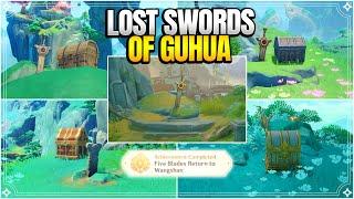 Lost Swords of Guhua - Five Blades Return to Wangshan | World Quests & Puzzles |【Genshin Impact】