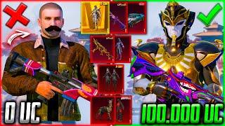 ПРОКАЧКА на 100.000 UC! ЛУЧШАЯ ПРОКАЧКА АККАУНТА В PUBG MOBILE! ФАРАОН, БУГАТТИ, ШУТ / ПУБГ МОБАЙЛ