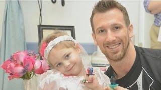 Four-year-old fighting cancer "marries" her favorite nurse